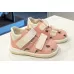 Анатомічні сандалі для дітей Ortofoot SmallStep 210 бежево-рожеві із закритим носком
